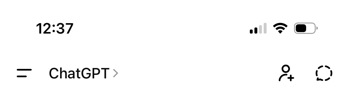 ChatGPT header